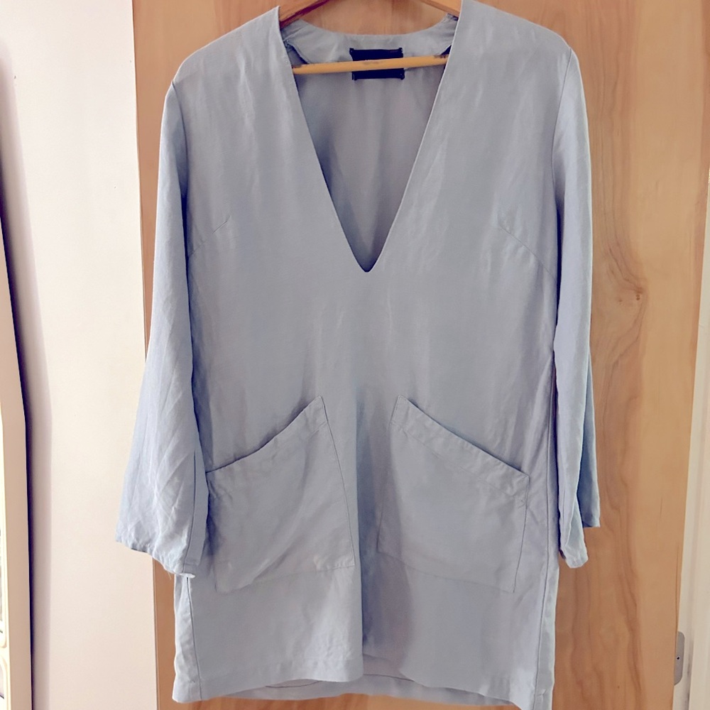 Linen beach coverup by Reformation